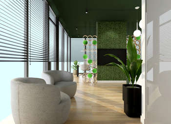 Biura sprzedaży i części wspólne - Warszawa 53 m²